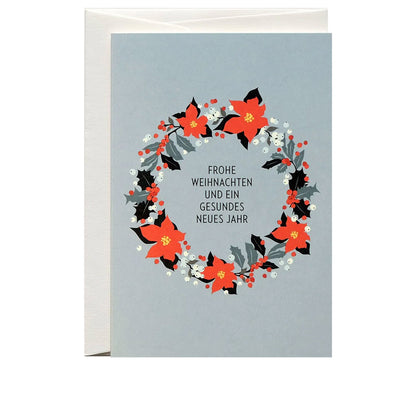 3er Set an Weihnachtskarten "Misteln und Blumen" - Vandeley