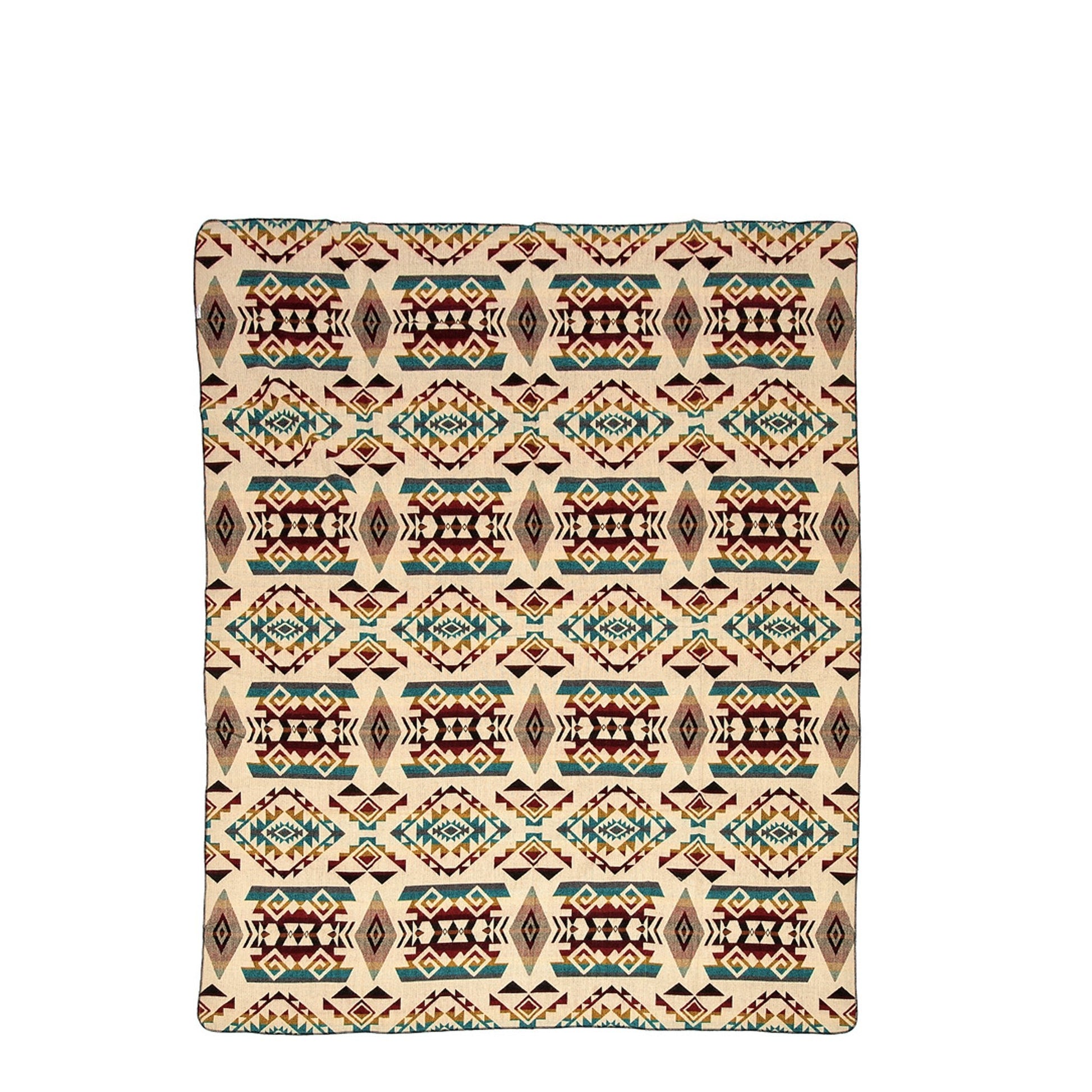 Authentische Chimborazo Decke aus bunter Alpaka Wolle - 110 x 205 cm - Vandeley