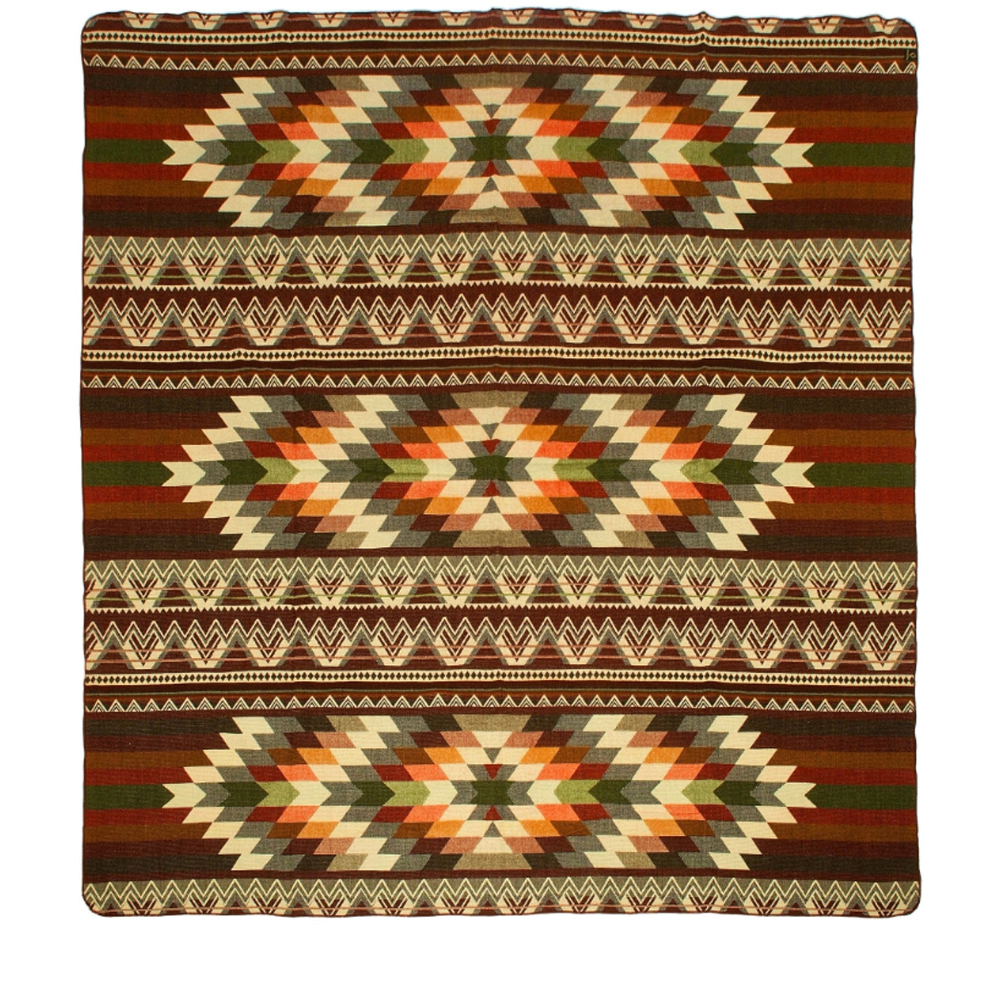 Authentische Decke aus Alpaka Wolle - 200 x 210 cm - Antisana Braun - Vandeley