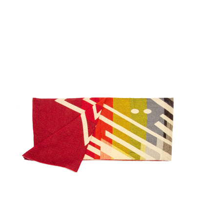 Authentische Imbabura Decke aus roter Alpaka Wolle - 195 x 235 cm - Vandeley