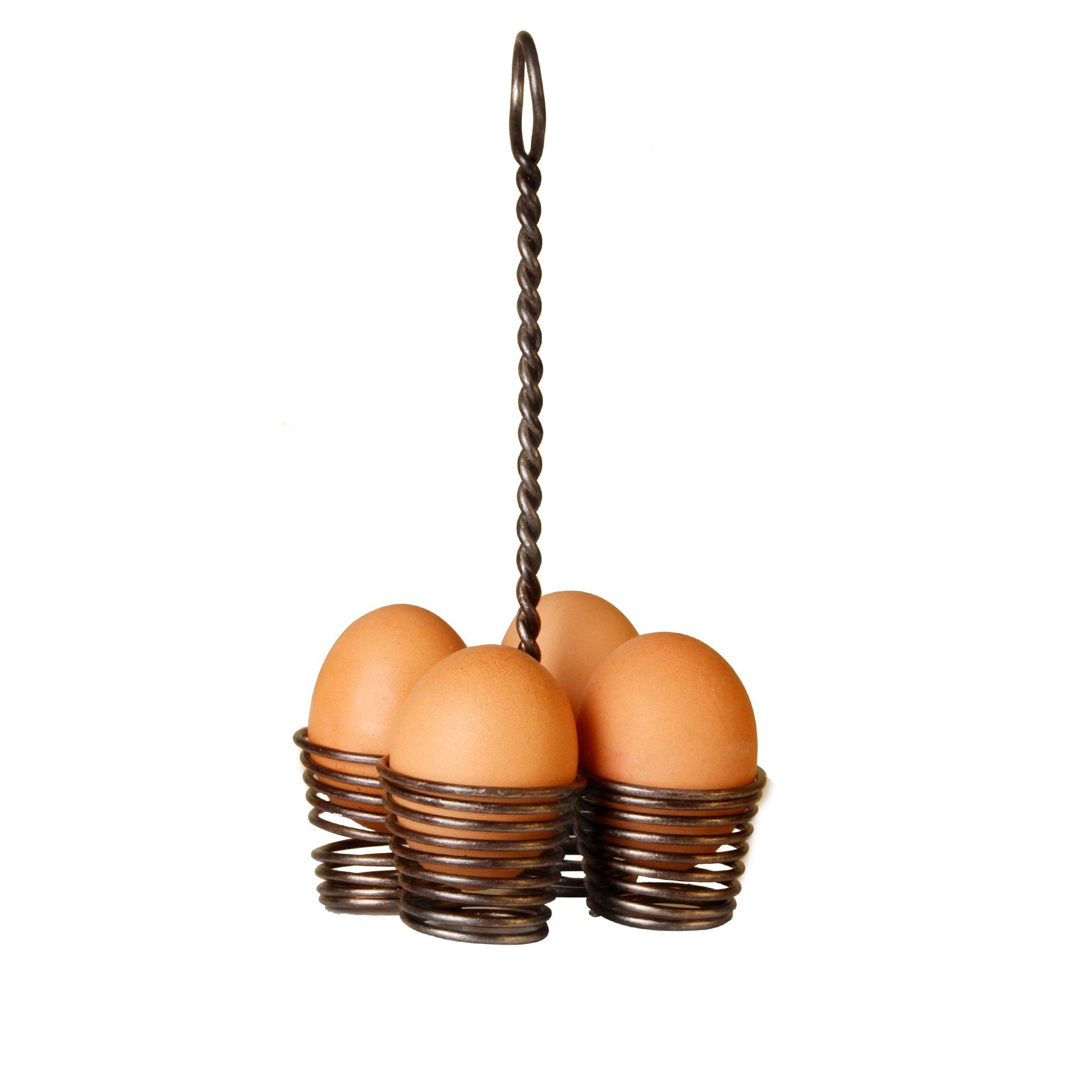 Eierständer für vier Eier aus Metall mit Griff - Vandeley