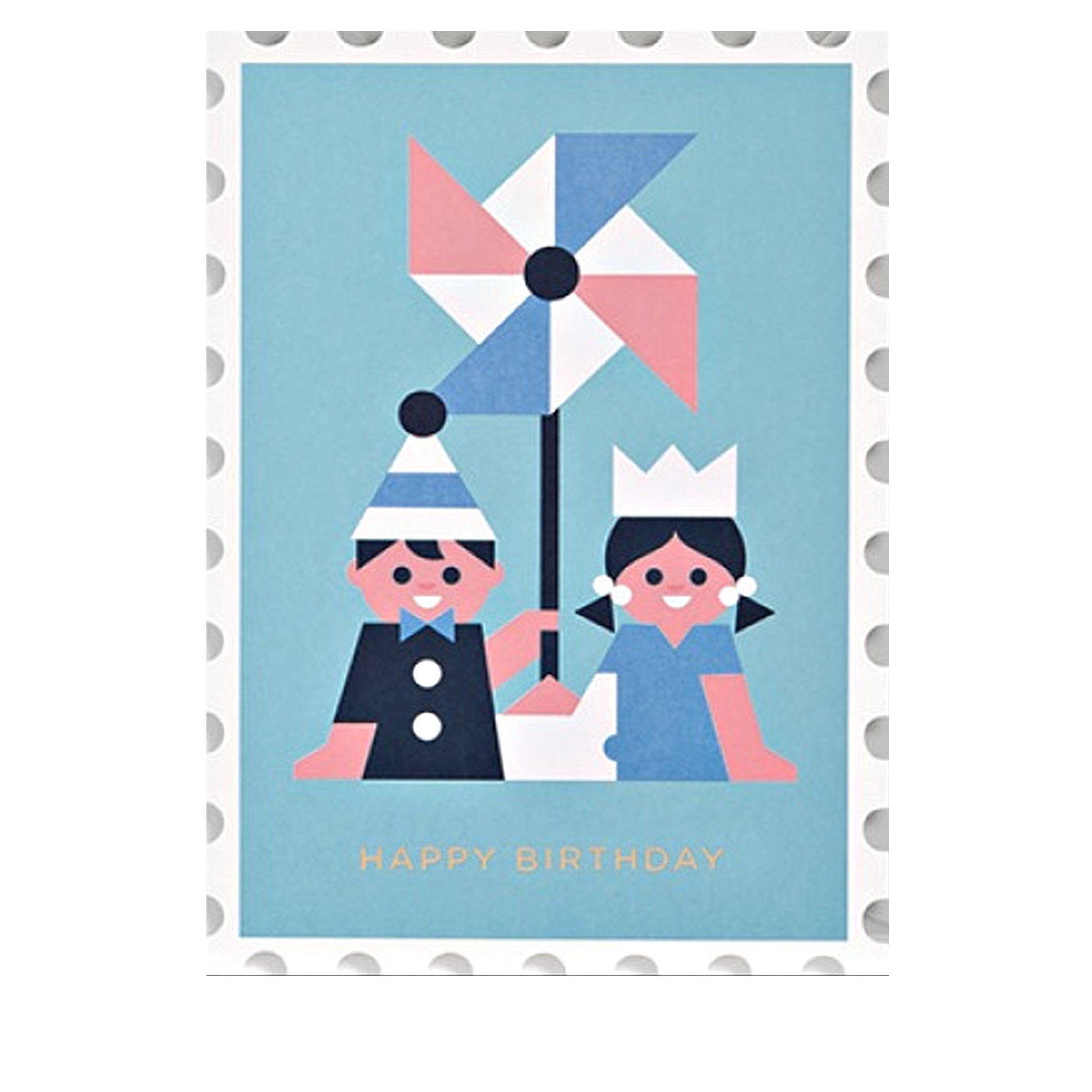 Grußkarte "Happy Birthday - Ein kleines Paar auf Boot" - Vandeley