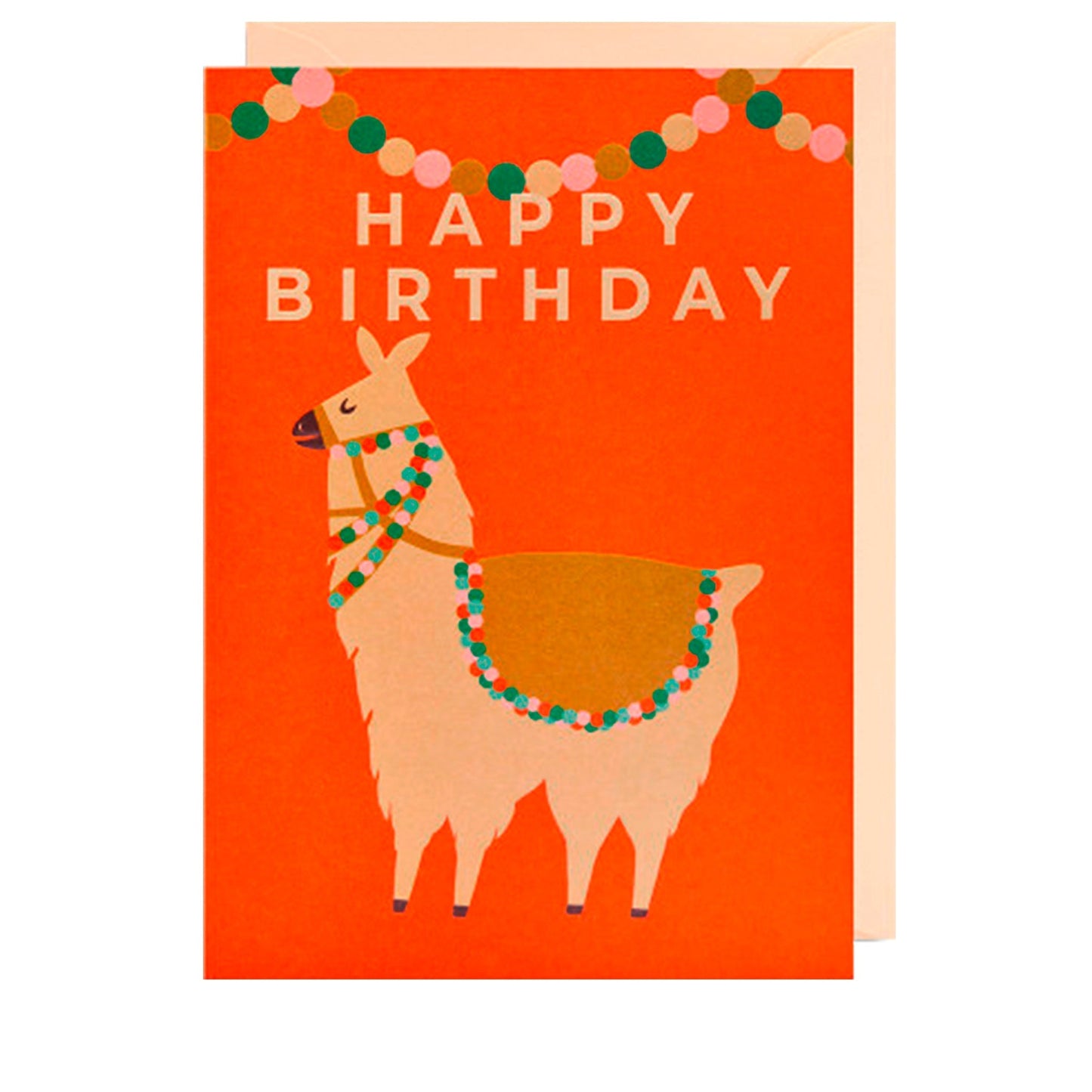 Grußkarte ""Happy Birthday" Lama - Vandeley
