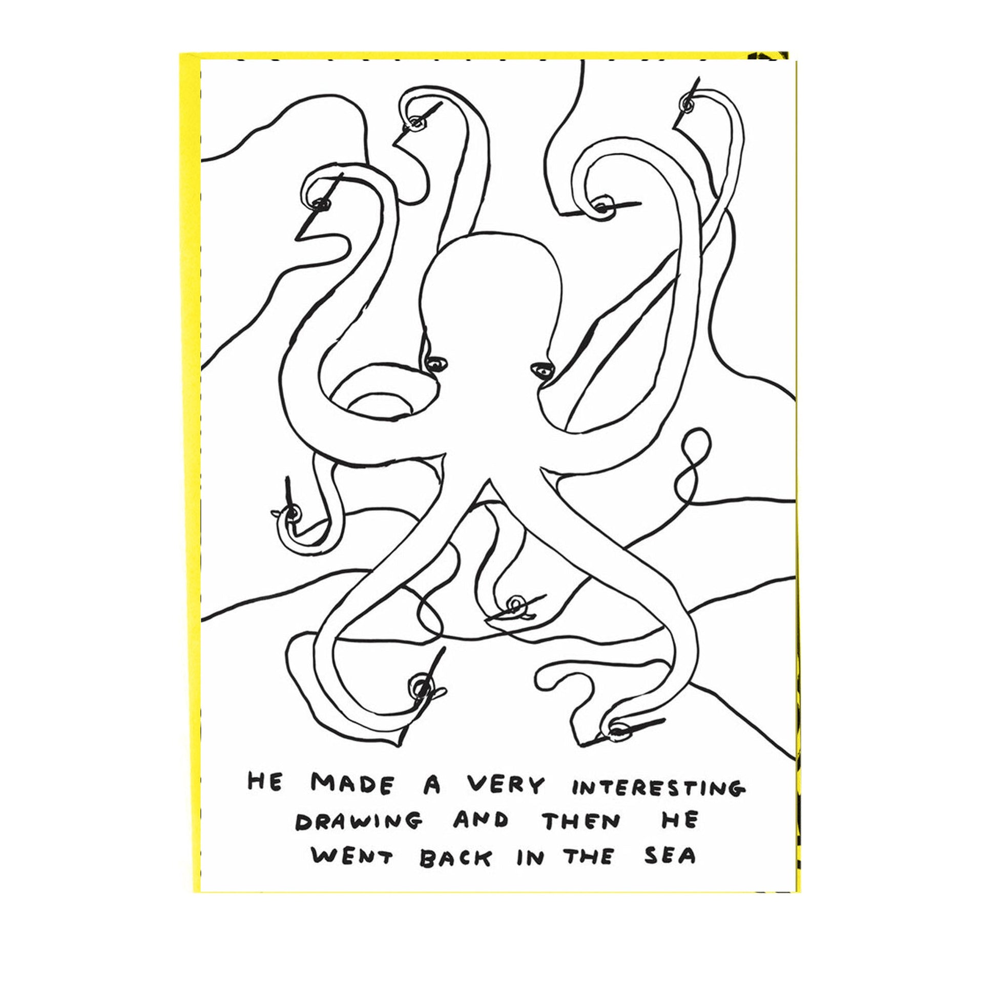 Grußkarte "Oktopus" - David Shrigley - Vandeley