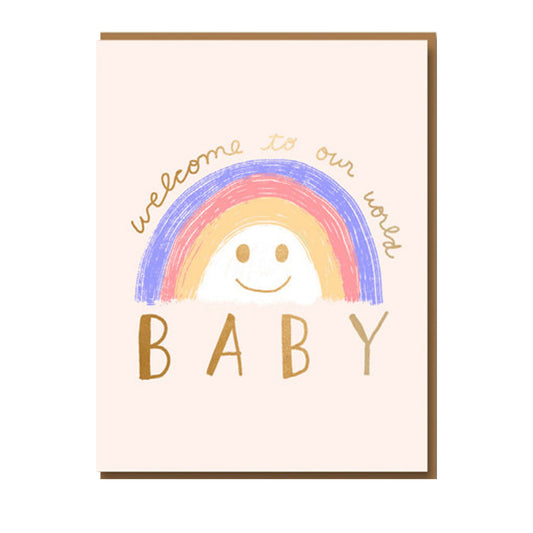 Grußkarte "Welcome to our world, baby" - Vandeley