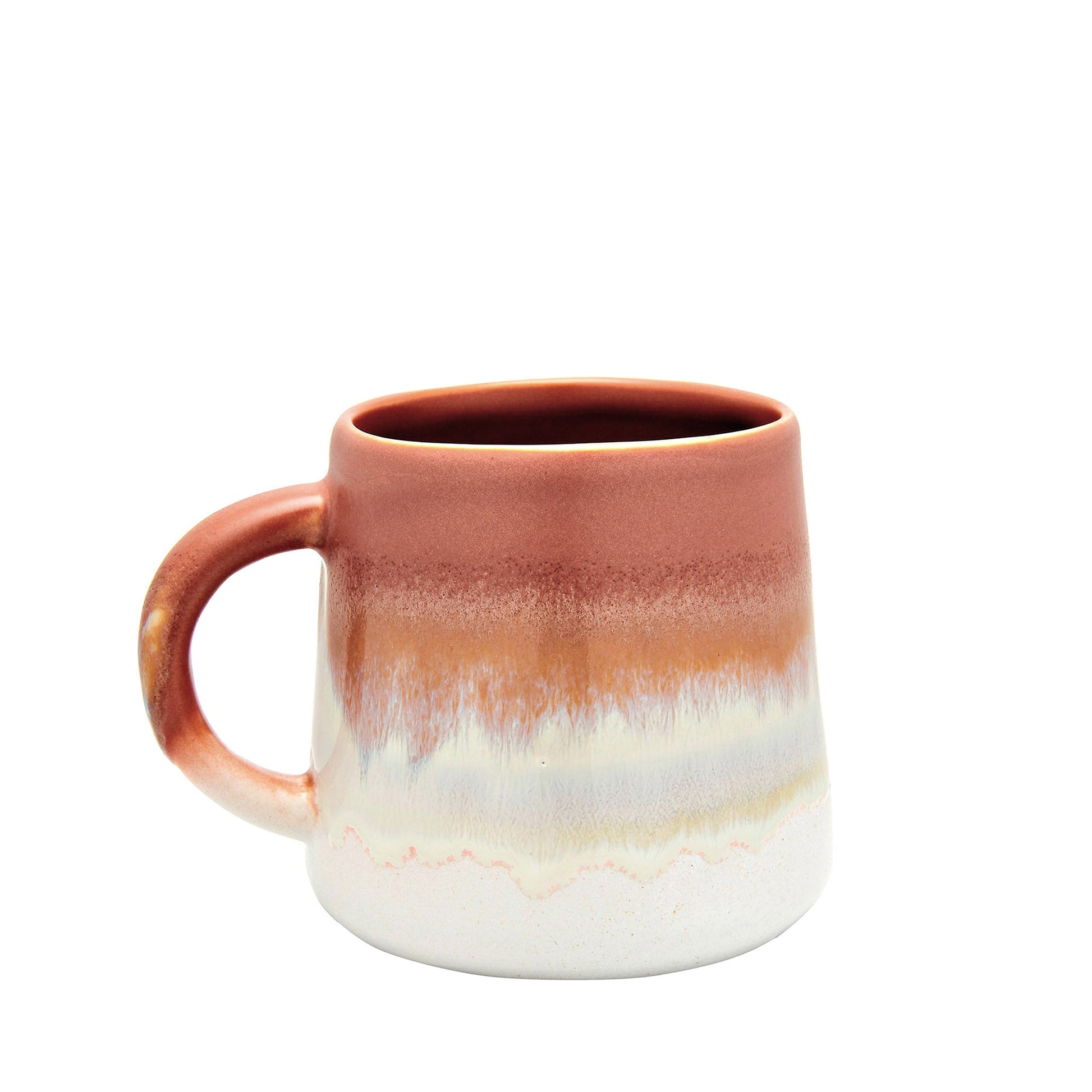 Mojave glasierte Tasse aus Steingut - Terrakotta - Vandeley