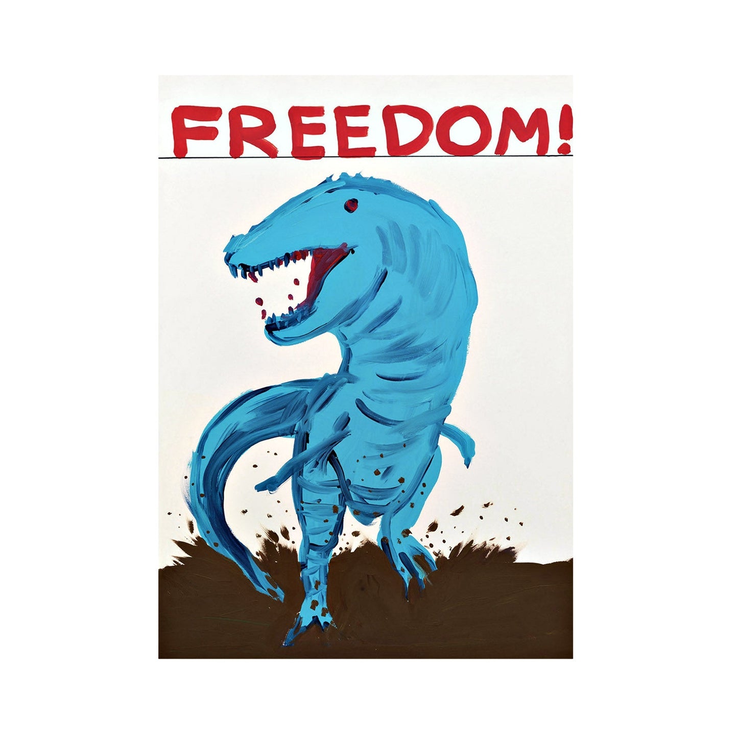 Postkarte "Freedom!"- David Shrigley - Vandeley