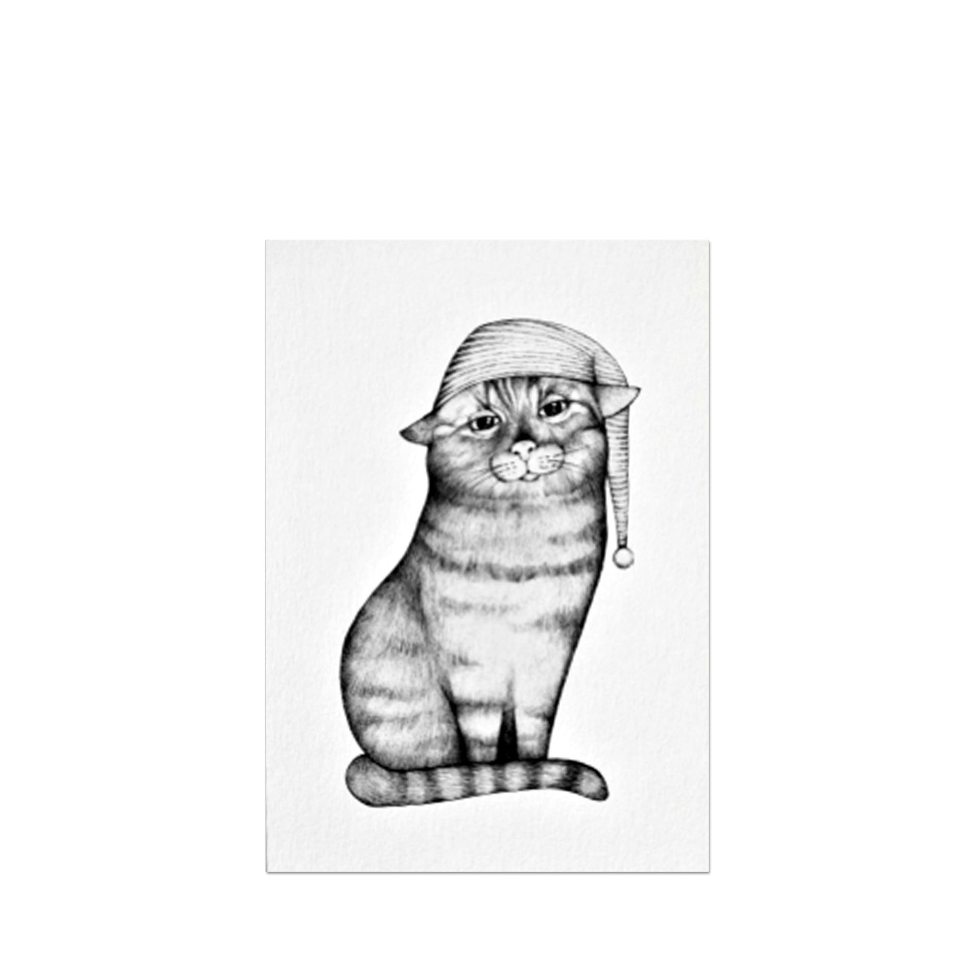 Postkarte "Gute Nacht Katze" - Vandeley