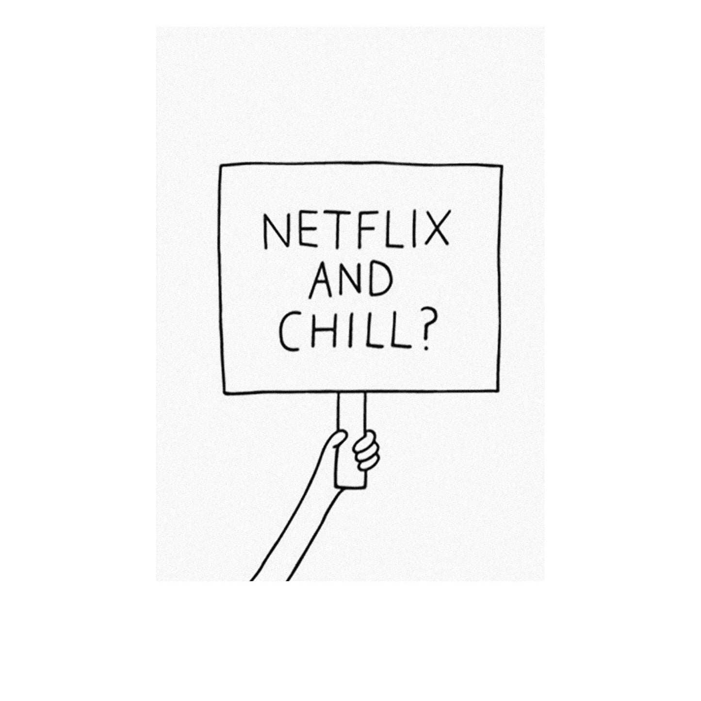Postkarte "Netflix and Chill"