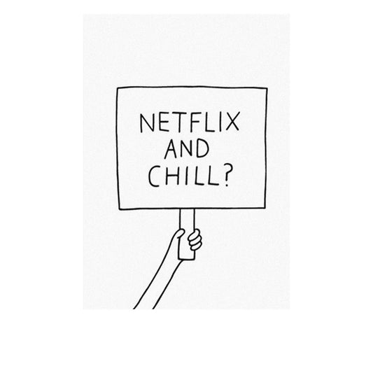 Postkarte "Netflix and Chill"
