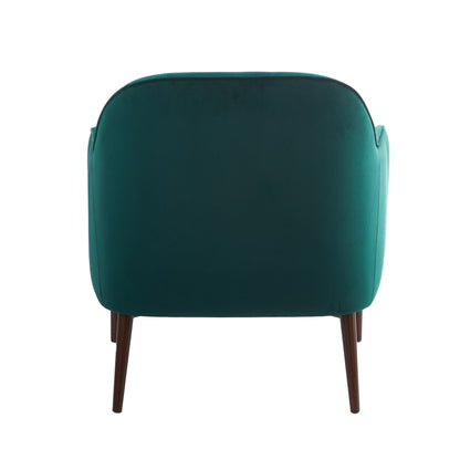 Stilvoller und gemütlicher Sessel mit Samtbezug - Grün - Vandeley