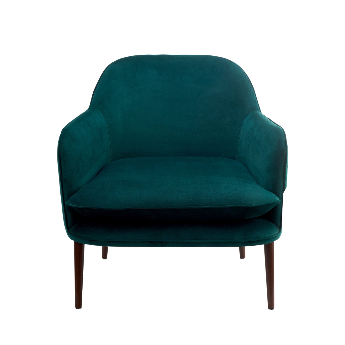 Stilvoller und gemütlicher Sessel mit Samtbezug - Grün - Vandeley