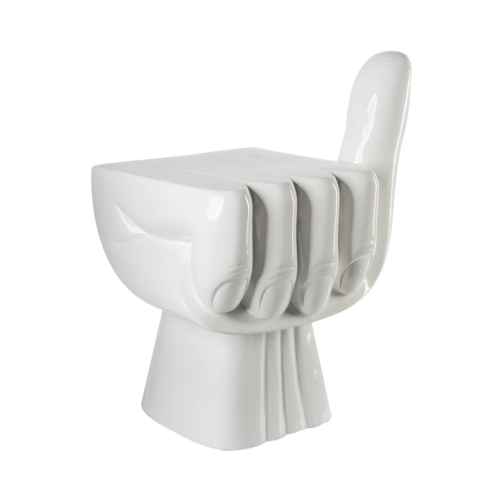 Stuhl mit Hand-Design - Weiß - Vandeley