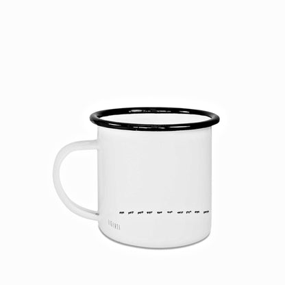 Tasse aus Emaille "Schleckbert" - 300 ml