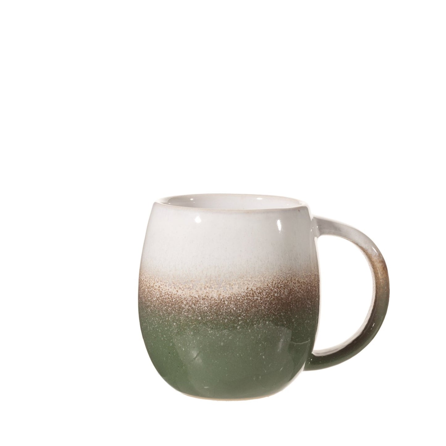 Tauchglasierte, grüne Tasse in Ombré-Optik - Vandeley