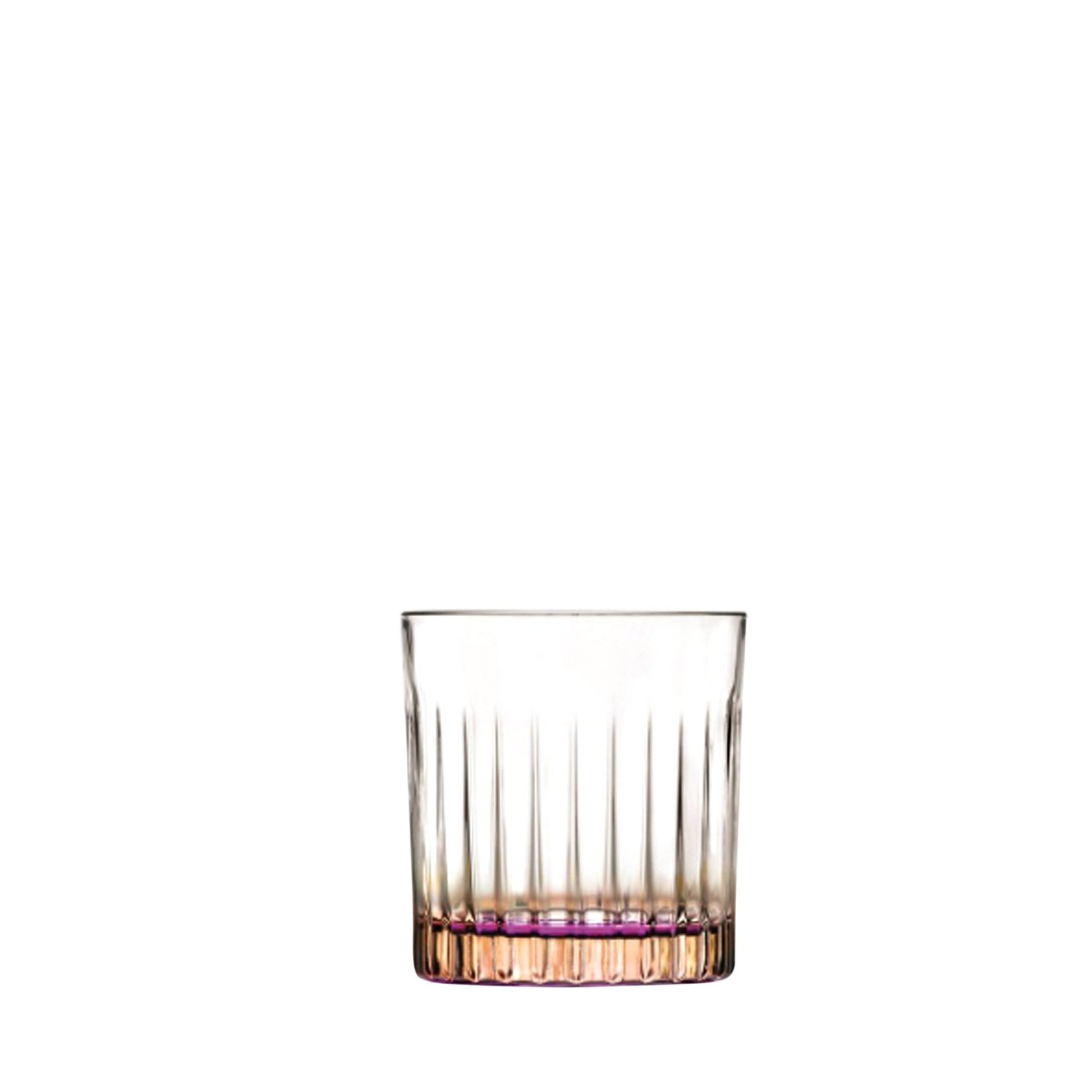 Trinkglas mit orange-violettem Boden - 36 cl - Vandeley