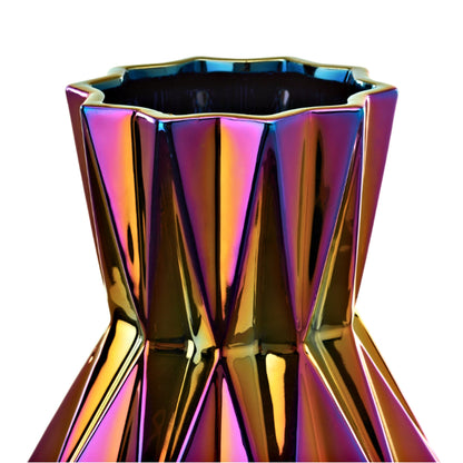 Vase mit schimmernder Ölfilm-Optik 32 cm hoch - Vandeley
