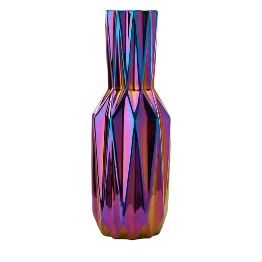 Vase mit schimmernder Ölfilm-Optik - 41,50 cm hoch - Vandeley
